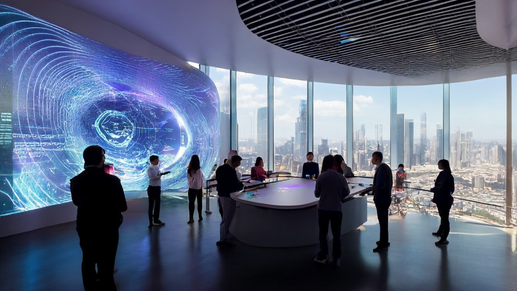 In a future city, entrepreneurs are using the MiniMax M2.1 model for hyper-personalized email marketing and customer prediction.