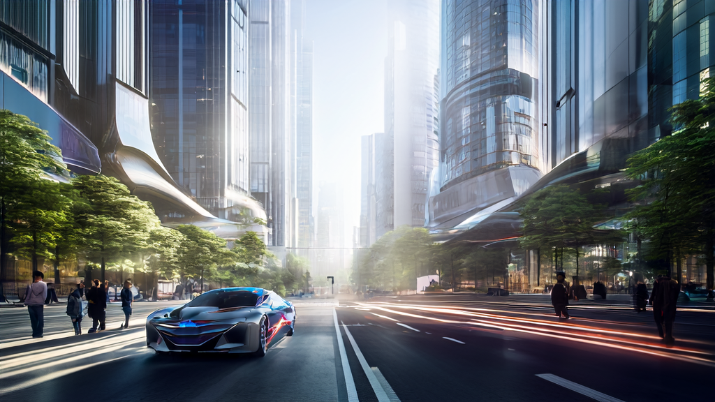 未来城市的智能广告投放场景,展示AI获客技术