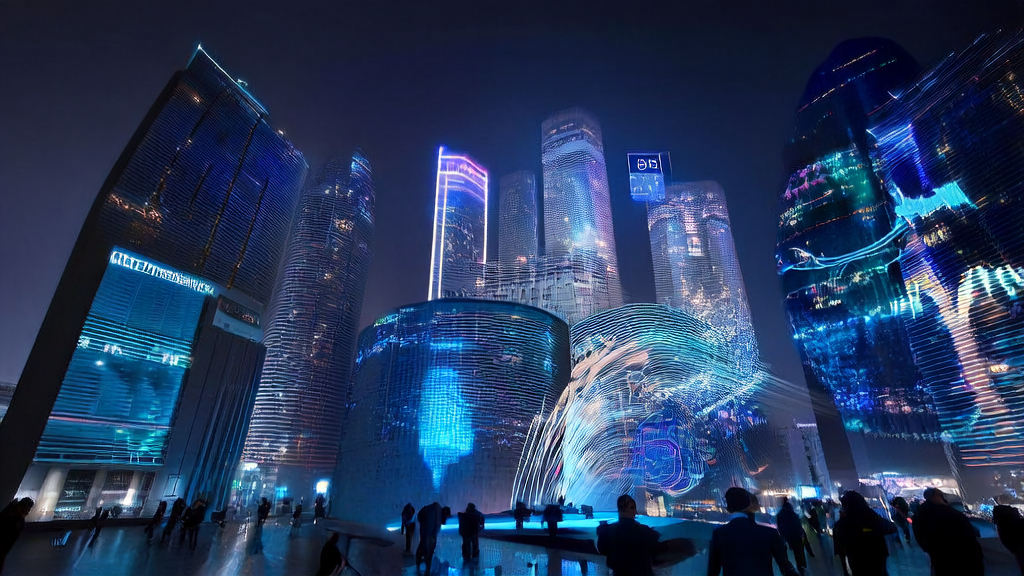 未来城市中的AI获客新趋势，展示2025年跨境电商领域的变革