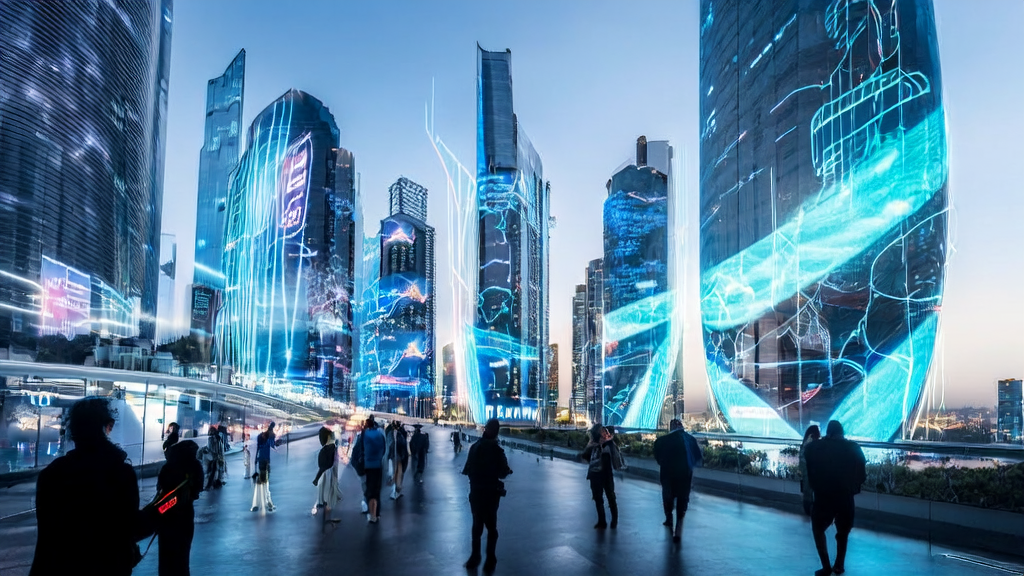 未来城市中AI技术在跨境电商获客中的应用展示