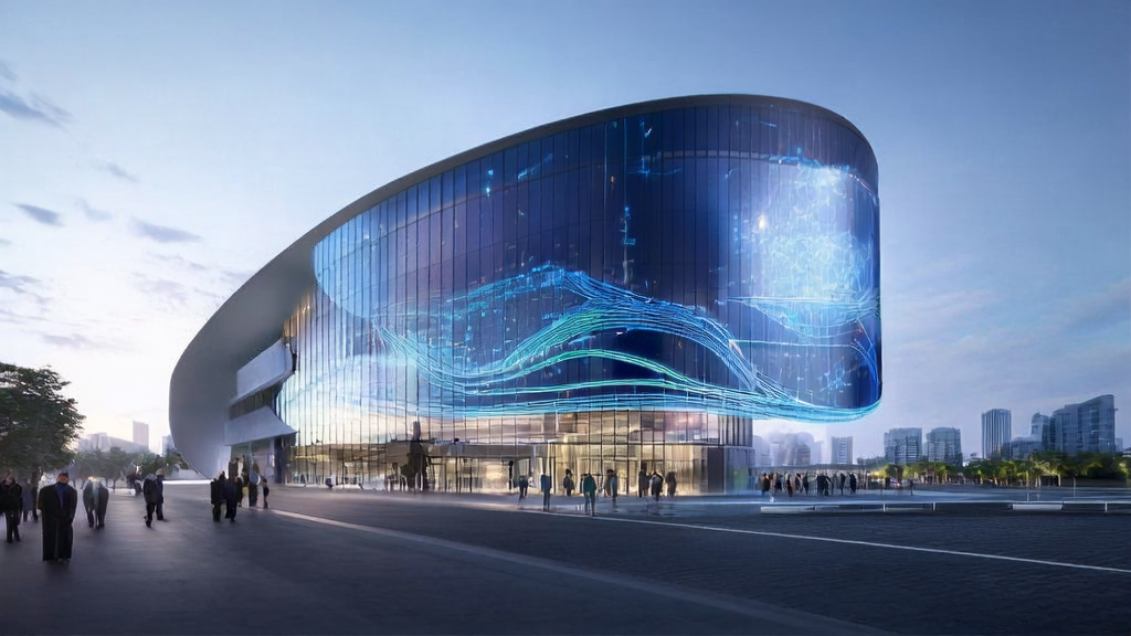 Entrepreneurs in a future city using AI customer prediction models for precise acquisition analysis