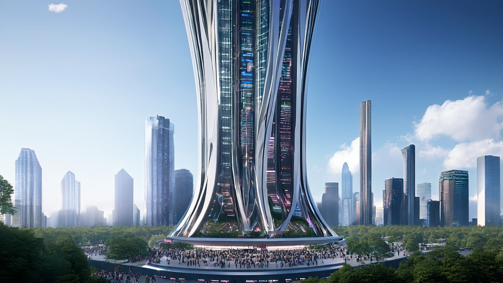 AI customer data collection system in a future city operates efficiently despite global network outage