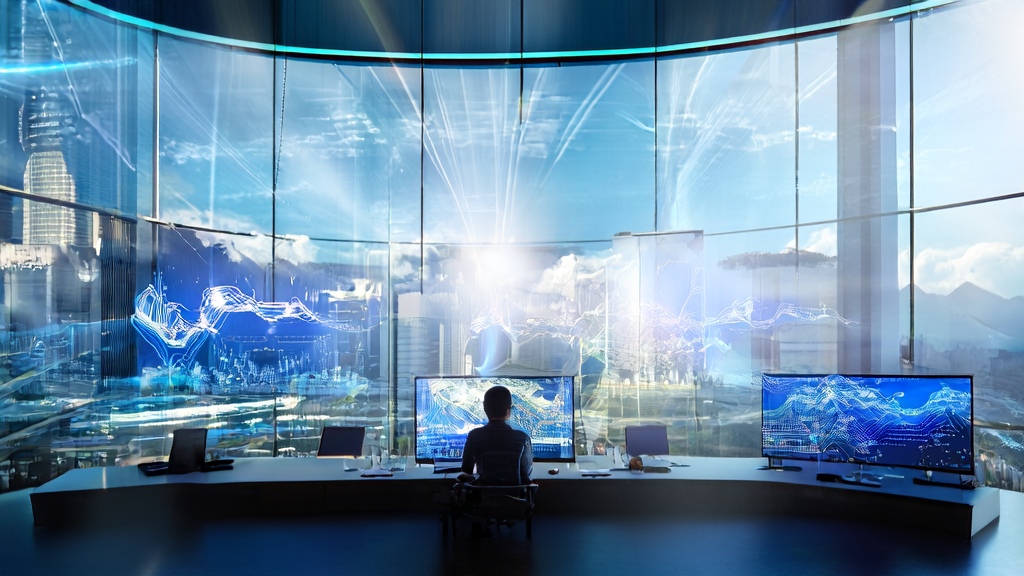 AI-driven email marketing strategy in a future city