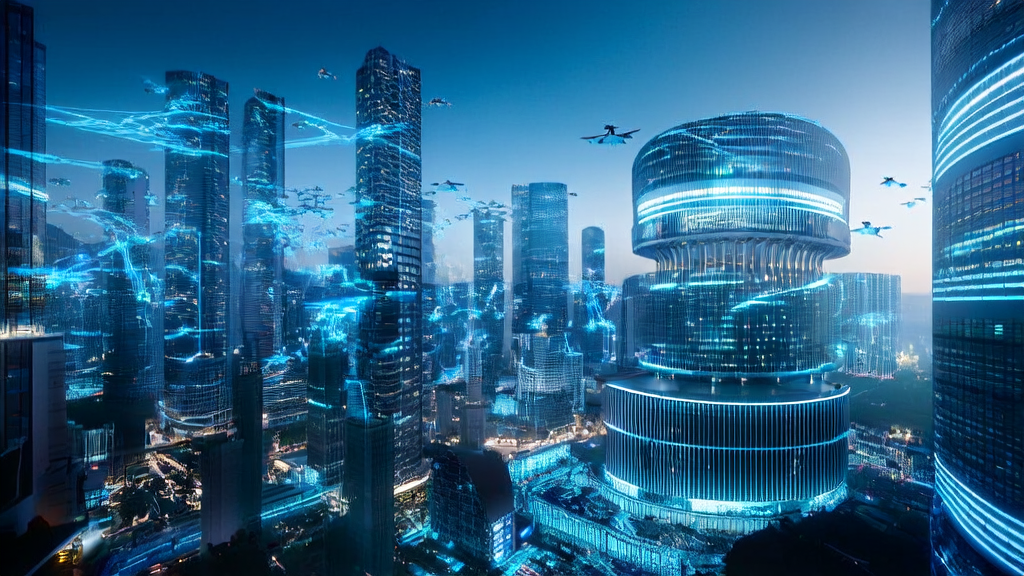 未来城市中的AI关键词优化控制中心