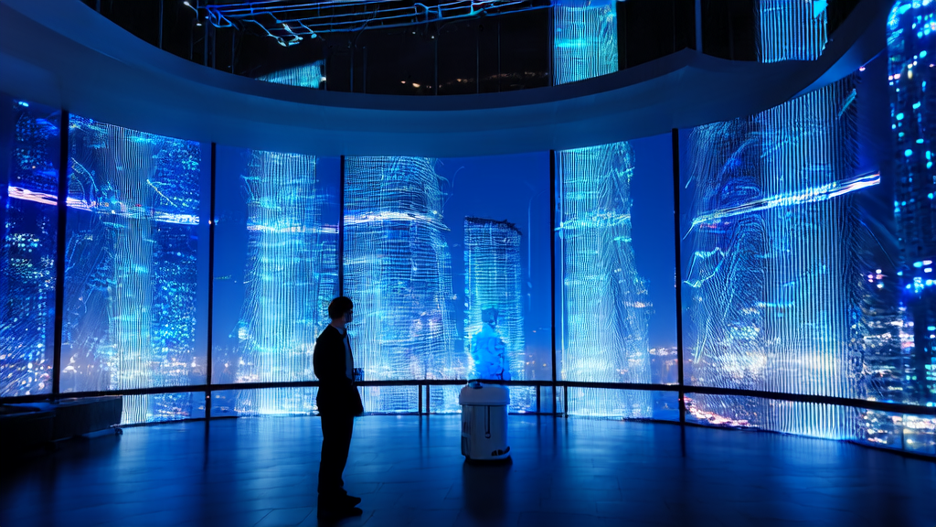 未来城市中的创业者利用AI技术实现独立站流量暴增