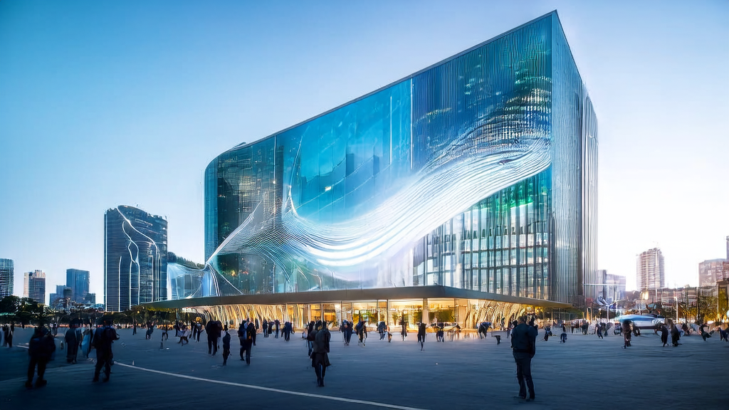 未来城市中的AI营销团队正在探讨最新的客户获取解决方案