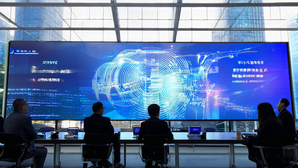 Scene of AI-powered personalized marketing in a futuristic city