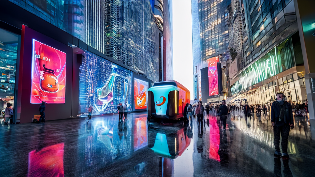 未来城市中的AI营销场景：跨境电商公司、AI机器人和可口可乐AI大篷车