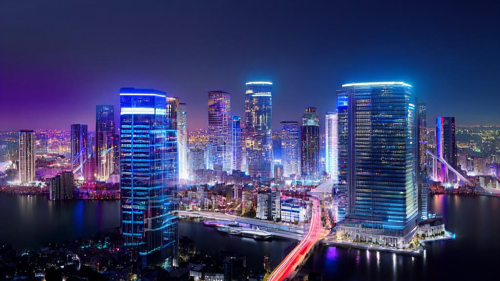 未来城市的办公楼内,营销专家们正在讨论2025年AI优化广告投放的新趋势。