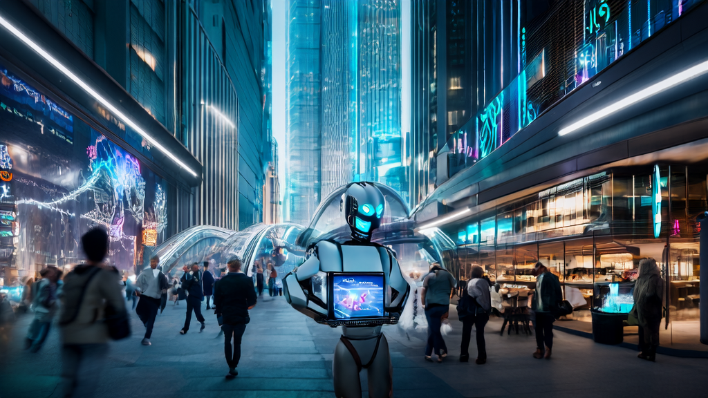 未来城市的街头，AI优化广告投放的场景展示