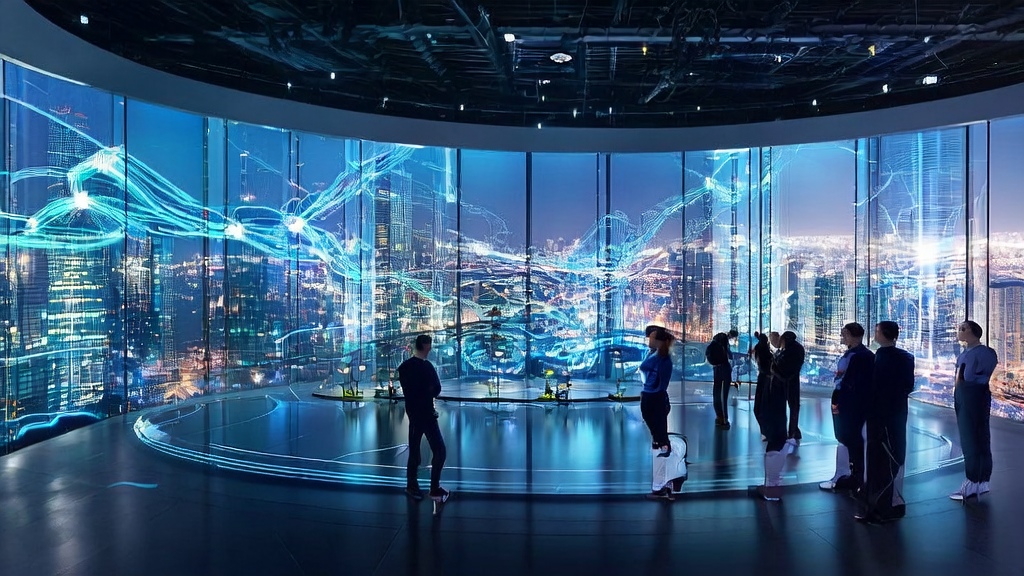 未来城市中的跨境电商公司利用AI技术实现高效获客