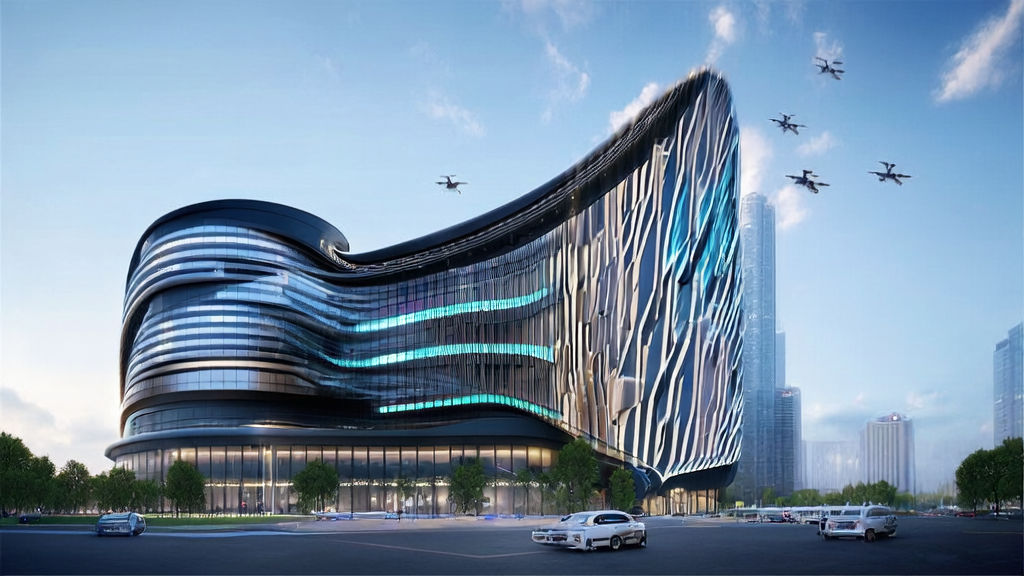 未来城市的跨境电商AI获客策略展示，包括多语言营销、客户预测、个性化邮件营销和广告投放优化