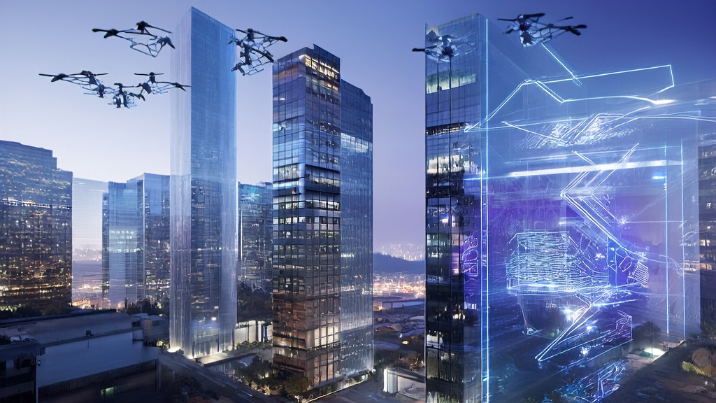 未来城市中的跨境电商公司，利用AI技术实现智能获客