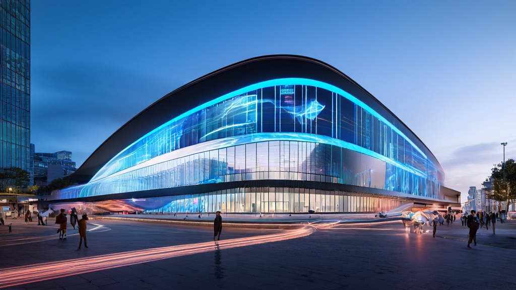 未来城市的高科技实验室展示Meta RAG技术