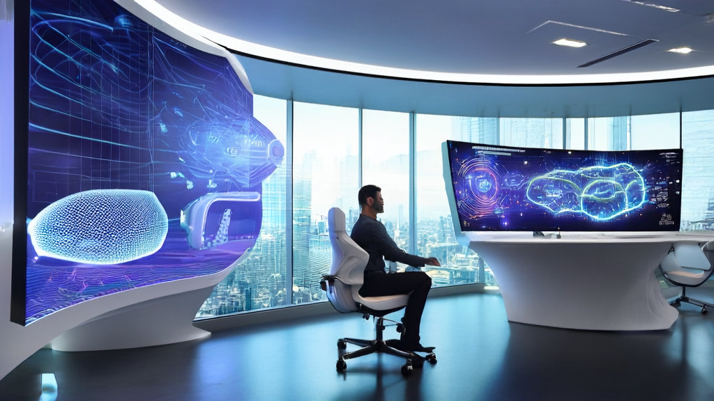 未来城市办公室中展示微软BioEmu模型和AI赋能的个性化营销平台