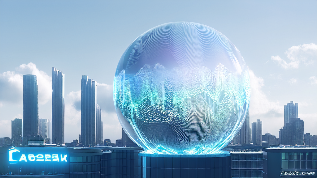 Future city showcasing AI-powered customer acquisition system