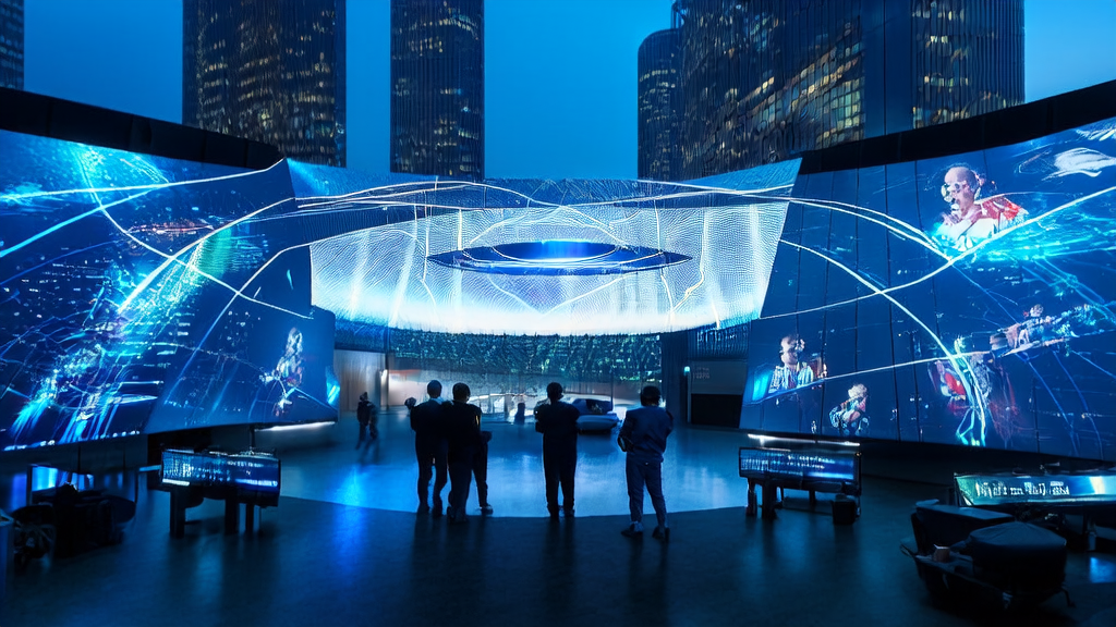 AI customer acquisition system in a futuristic city monitoring and optimizing export company client development processes