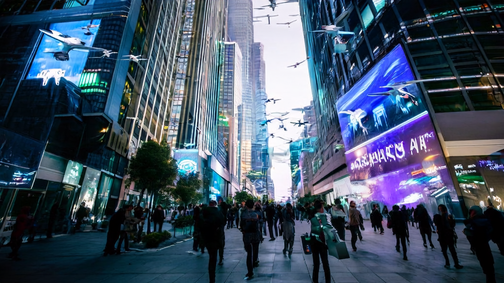 未来城市的AI营销工具展示