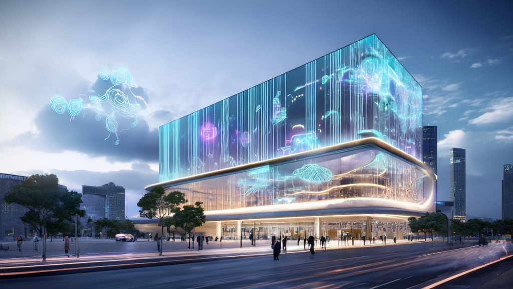 AI-optimized independent station in a future city, showcasing the latest DeepSeek V3.2 and Speciale models