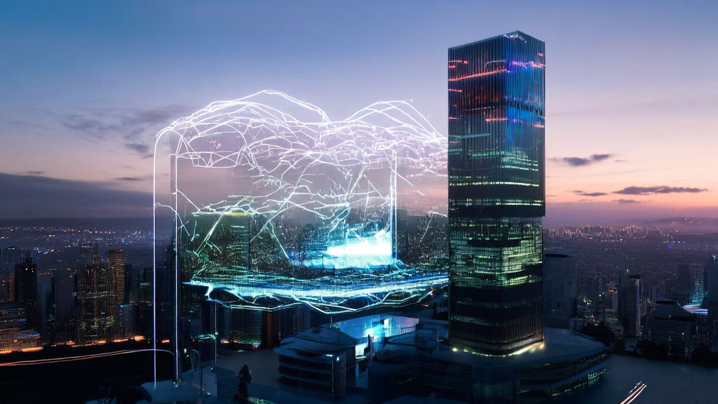 未来城市的天际线中,AI优化的广告精准触达目标人群,Opera Neon浏览器的深度研究Agent“ODRA”正在分析数据