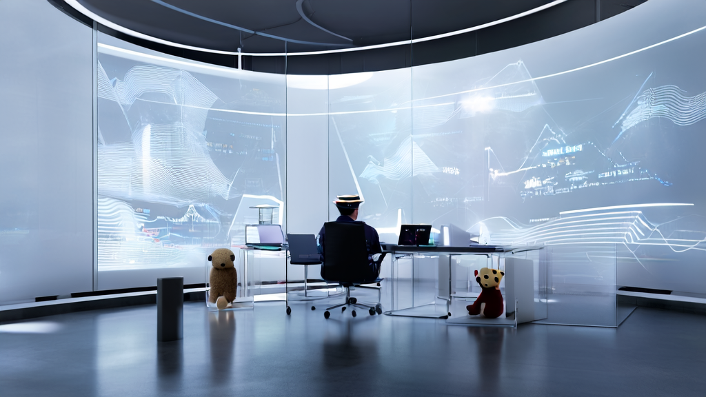 Future office space showcasing AI acquisition trends and email automation tools in 2025