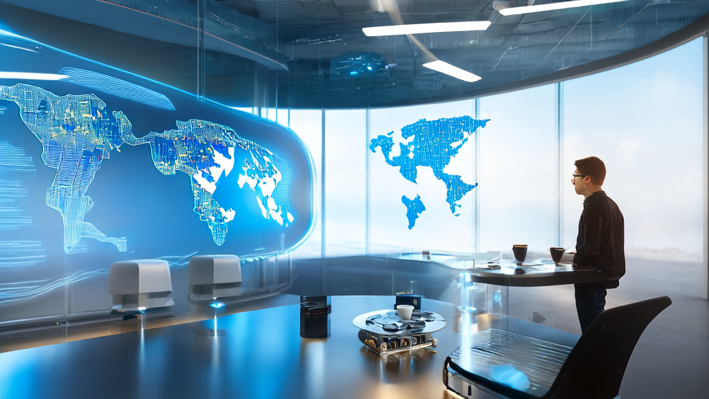 未来办公室中创业者利用AI技术进行邮件营销优化，提升跨境电商获客效率