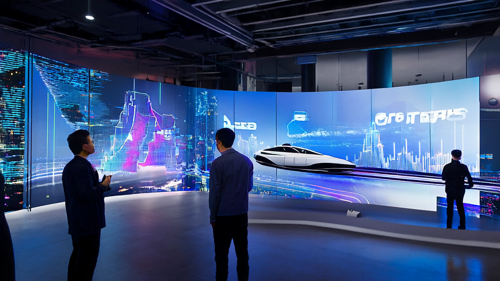 Tech professionals discussing 2025 AI-driven cross-border e-commerce email automation tools in a futuristic office