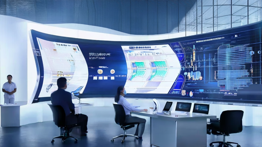 Future office showcasing the application of ShellAgent 2.0 and Figma Make in AI email marketing