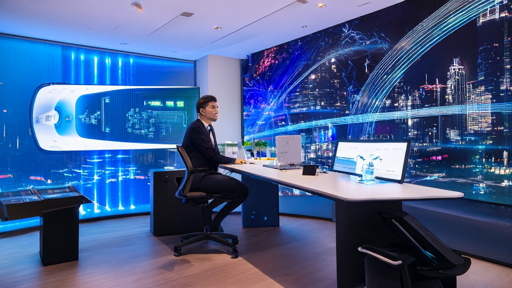 未来办公场景中,跨境电商企业负责人利用AI技术优化邮件营销,提高转化率