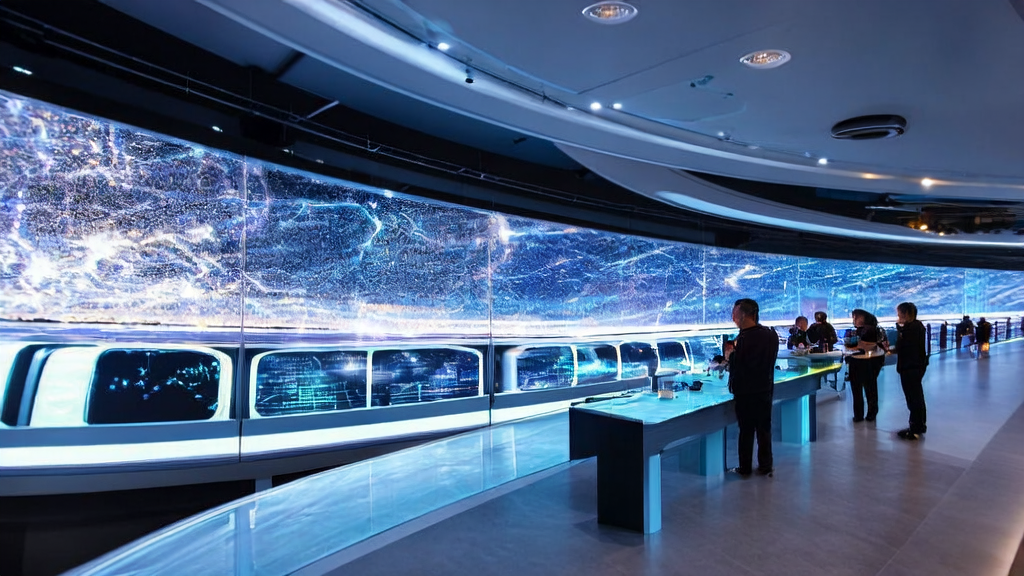 Programmers discussing AI email marketing optimization in a futuristic office