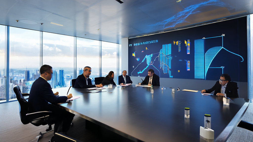 Future office meeting utilizing AI customer acquisition technology