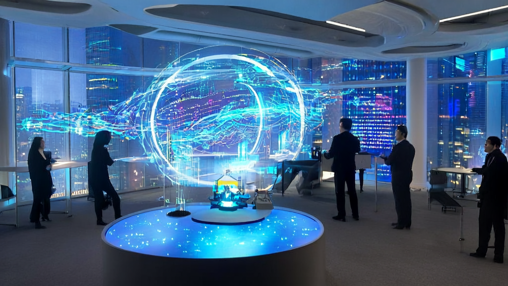 Future office using AI customer prediction model for data analysis