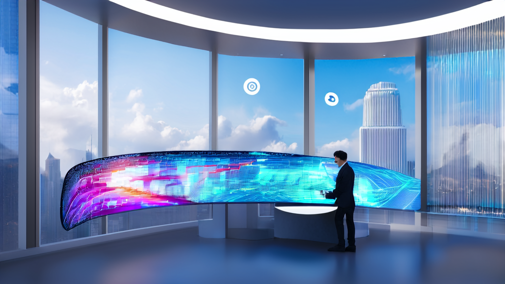 未来科技办公室中的创业者使用Claude进行AI邮件营销优化
