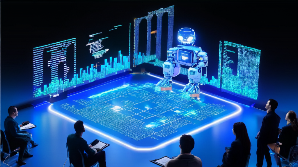 Global developers working around CrewAI, showcasing AI technology in foreign trade enterprises