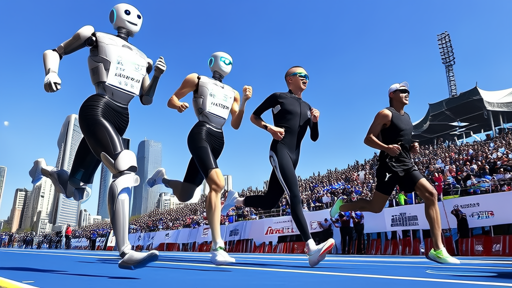 Global first humanoid robot half marathon held in Beijing, with TianGong robot winning the race