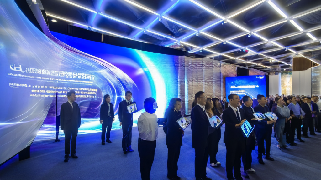 全球首款Office智能体APP昆仑万维天工超级智能体发布会展厅