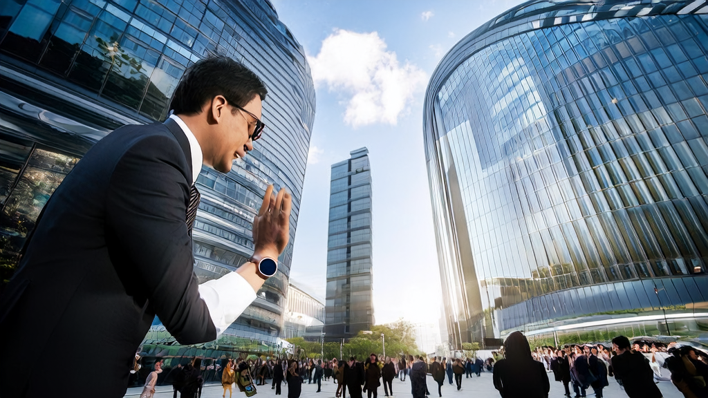 华为 WATCH 5 智能手表发布会现场，展示AI技术在跨境电商中的应用