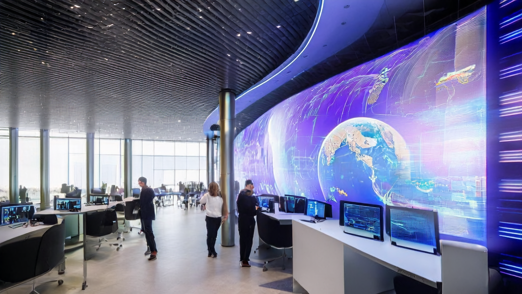 Interior view of Wonderful, an Israeli AI startup, showcasing its advanced data analysis and predictive modeling technology