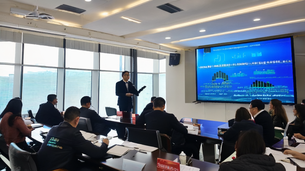 Meituan founder Wang Xing explaining AI email enhancement and No Code platform applications at the shareholders' meeting