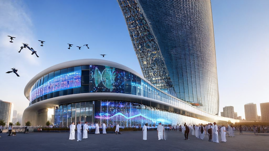 Modern office building showcasing Middle East businesses leveraging AI for precise customer acquisition and efficient growth in 2025