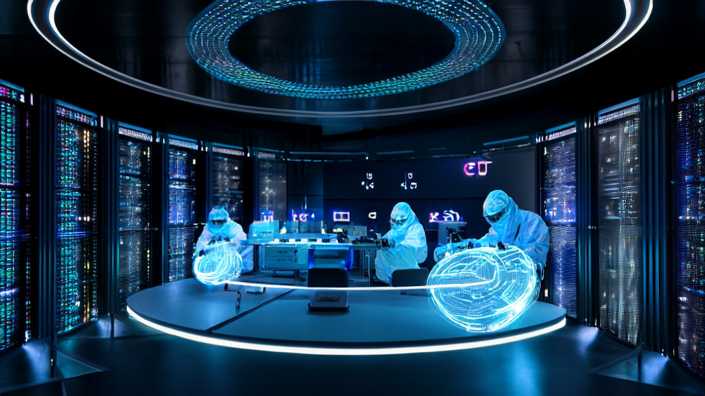 现代化数据中心中展示AI技术在客户数据清洗中的应用