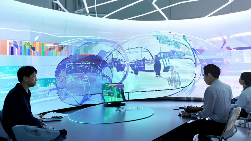 Engineers analyzing AI customer acquisition using the Ring-lite model in a modern lab
