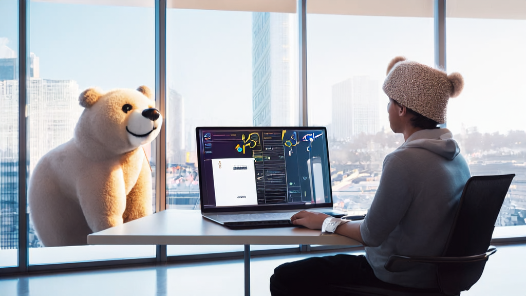 Modern office space where developers are learning the Hugging Face MCP course to enhance AI customer acquisition efficiency