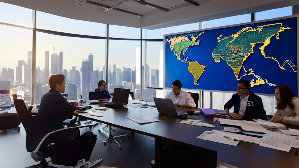 Employees in a modern office discussing AI acquisition strategies using Baidu AI Camera