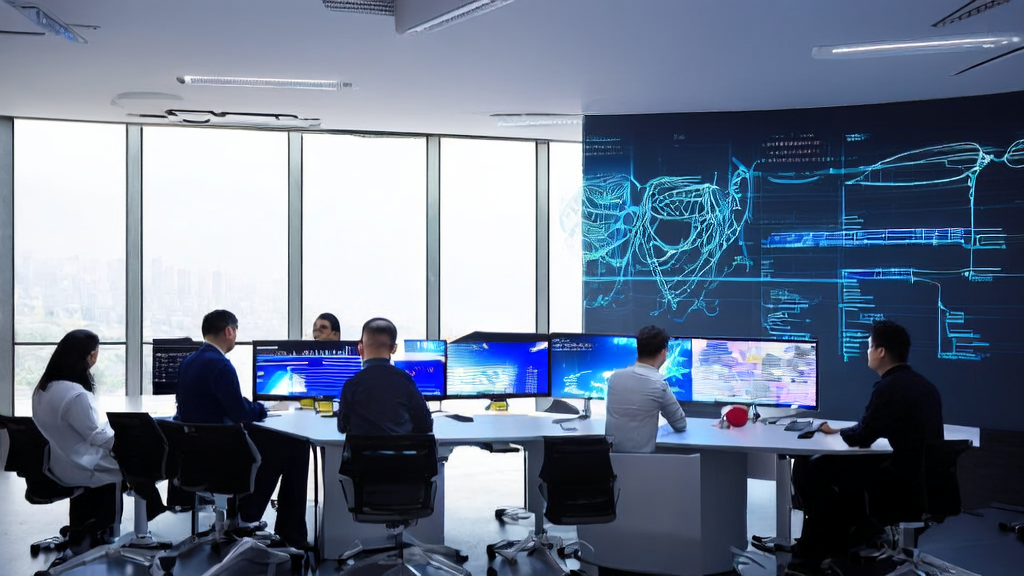 Modern office employees optimizing acquisition processes with AI tools
