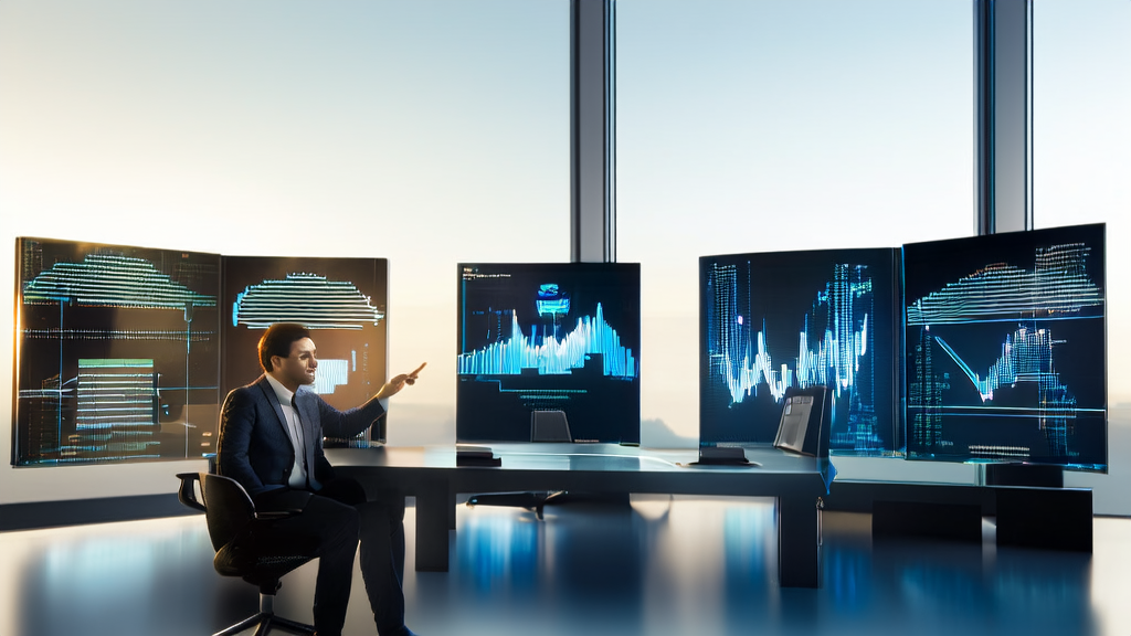 Modern office showcasing the efficient operation of AI acquisition system