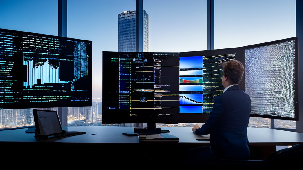 现代办公室中创业者利用AI技术和Twitter数据分析寻找客户线索