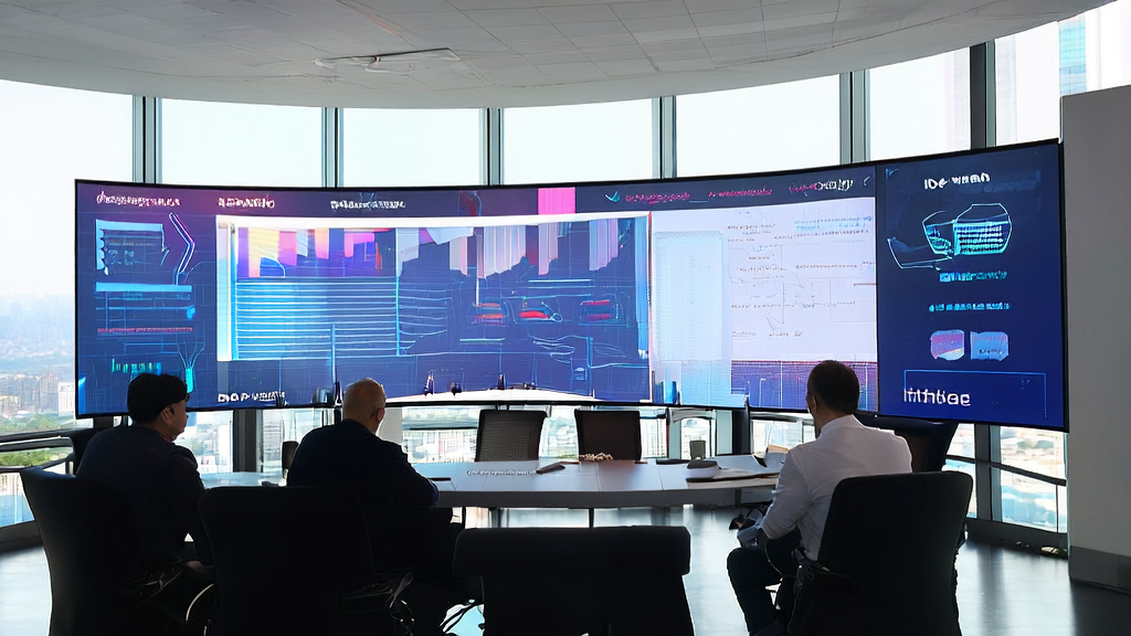 Modern office employees using AI customer acquisition tools to analyze Twitter data