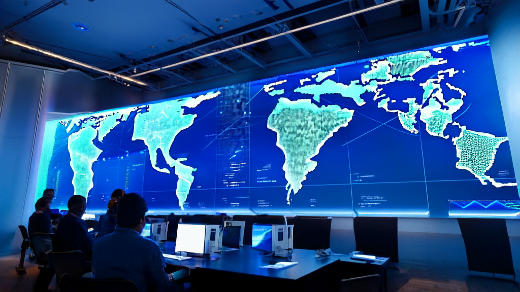 Engineers in a modern office working on AI customer prediction model data