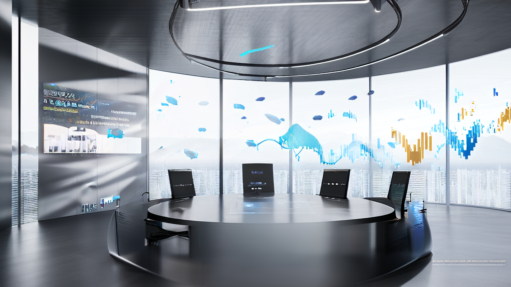 Modern office where technicians are demonstrating AI customer prediction models and hyper-personalized email marketing technology